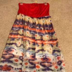 watercolor maxi dress ♦️♦️